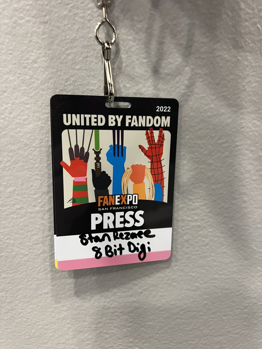stan_rezaee's tweet photo. Got my media badge for Fan Expo SF. https://t.co/5k6ryDwdeN