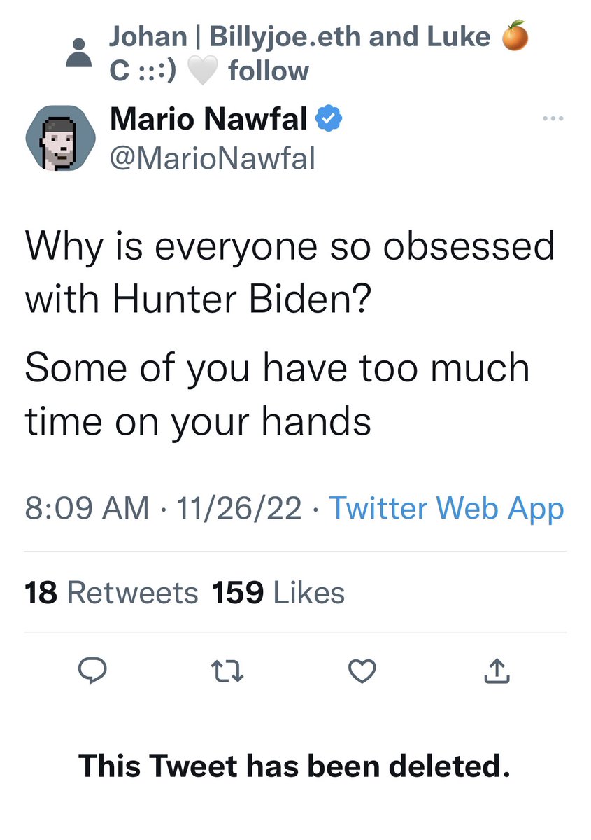 Terrible take <a href="/MarioNawfal/">Mario Nawfal</a>. Question is why isn’t the MSM more obsessed?
