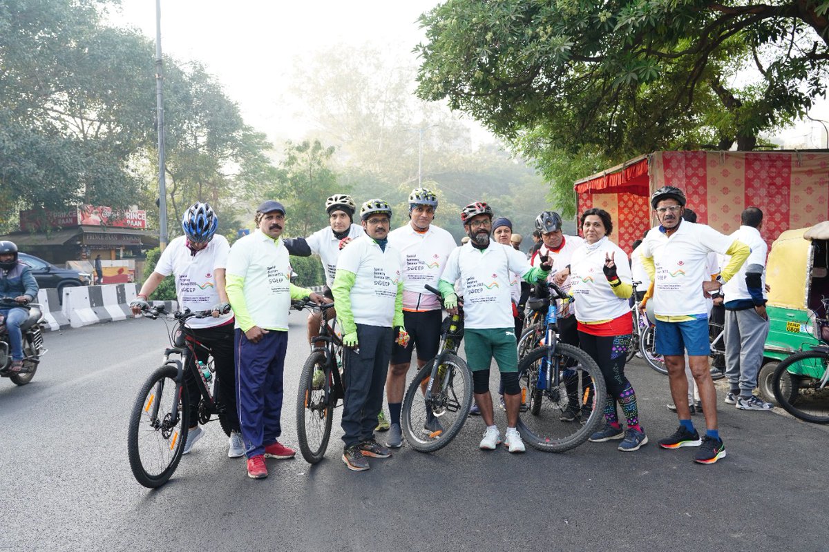 CEO, Delhi Office (@ceodelhioffice) on Twitter photo SSR/Voter registration awareness through Cycle Rally in New Delhi District by Sri Santosh Kumar Rai DEO ,Shri R K Rawal Addl.DCP ,Sh Sanjeev Parmar ACP Traffic , Sh. B.L.Meena SDM(Election) and Team.
#SSR2023
#GoRegister
#GoVerify
#ECI
<a href="/DMNewDelhi/">DM NEW DELHI</a>
<a href="/ECISVEEP/">Election Commission of India</a> SSR/Voter registration awareness through Cycle Rally in New Delhi District by Sri Santosh Kumar Rai DEO ,Shri R K Rawal Addl.DCP ,Sh Sanjeev Parmar ACP Traffic , Sh. B.L.Meena SDM(Election) and Team.
#SSR2023
#GoRegister
#GoVerify
#ECI
<a href="/DMNewDelhi/">DM NEW DELHI</a>
<a href="/ECISVEEP/">Election Commission of India</a>