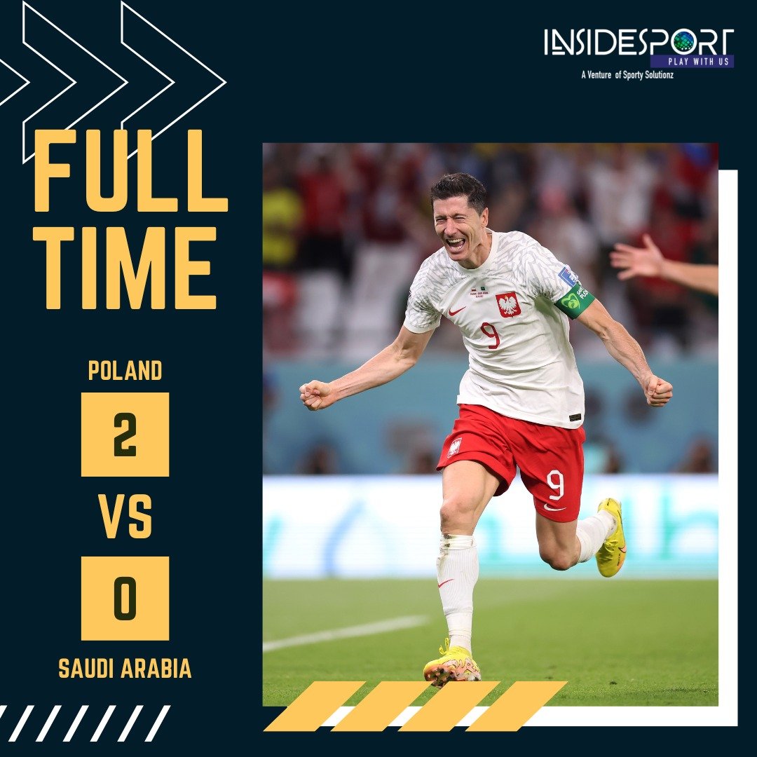 InsideSportIND's tweet photo. Poland BEATS SaudiArabia, Robert Lewandowski &amp; Piotr Zielinski SCORED as SaudiArabia WASTED Chances.  

#FIFAWorldCup #Qatar2022 #POLvsKSA #TeamPoland 
#TeamSaudiArabia https://t.co/jm5M0RpAvh