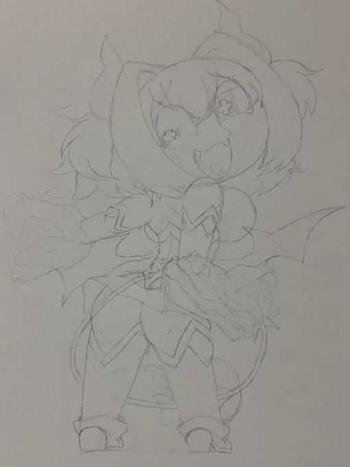 ラフ書き!早めに仕上げられるように頑張るぞ! 