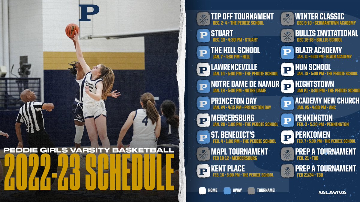 Excited to announce our schedule this year - great competition against great programs - can't wait to get after it!