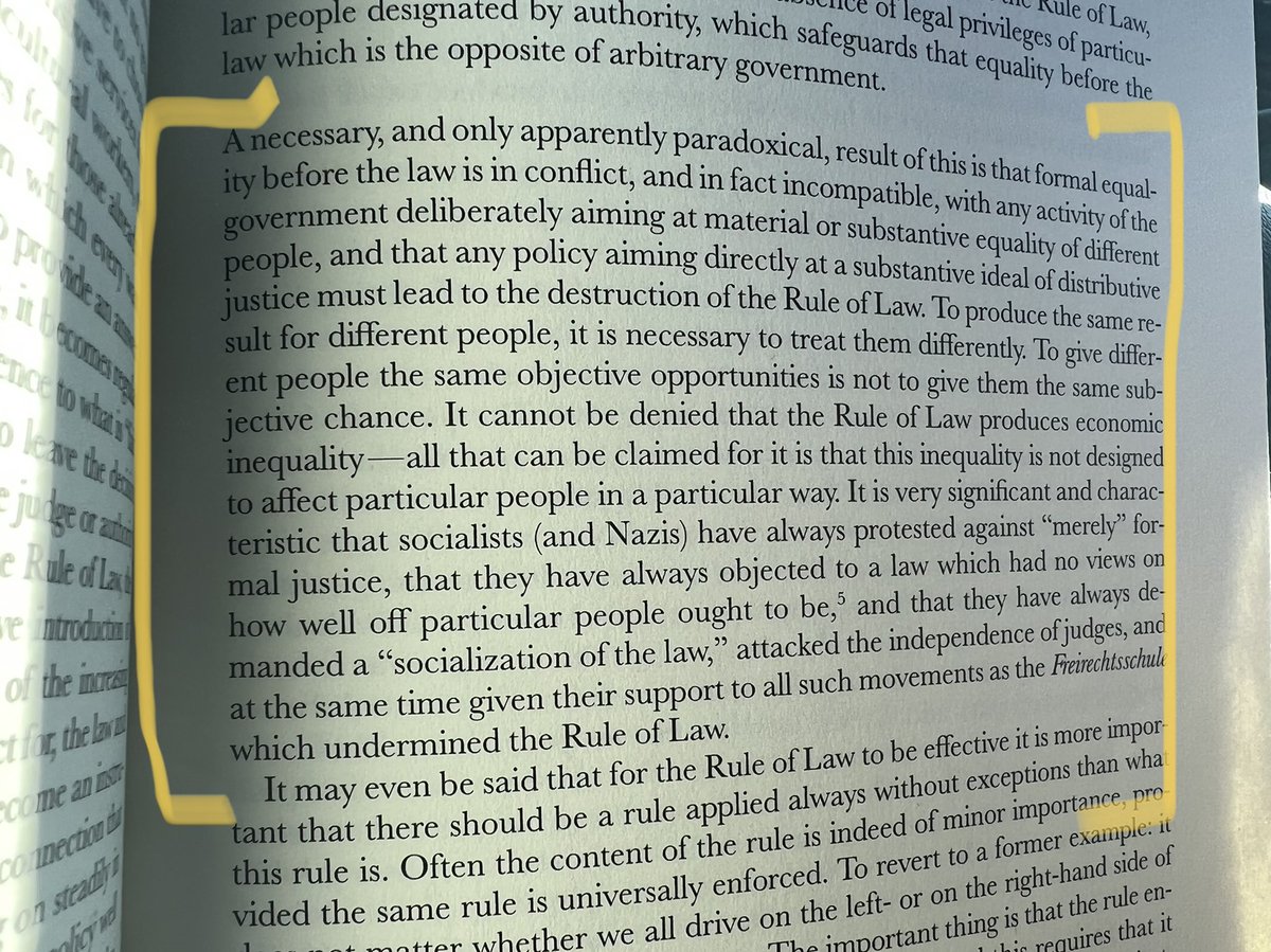 StevenB_'s tweet image. Powerful paragraph by F.A. Hayek in The Road to Serfdom
#Liberty