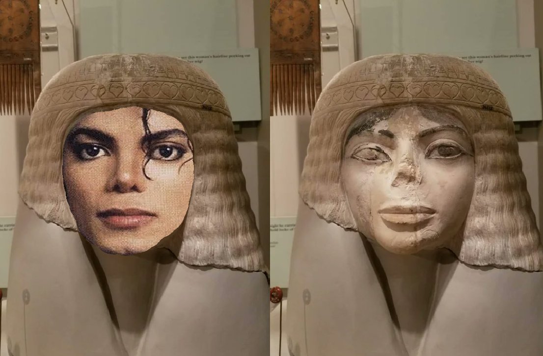 InfinityTimesPi on Twitter "3,000yearold Egyptian statue of a Michael Jackson, New Kingdom