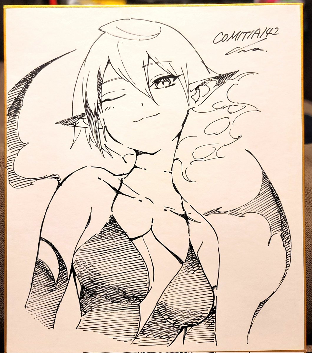 新刊に出てくる悪魔ちゃん色紙😈 