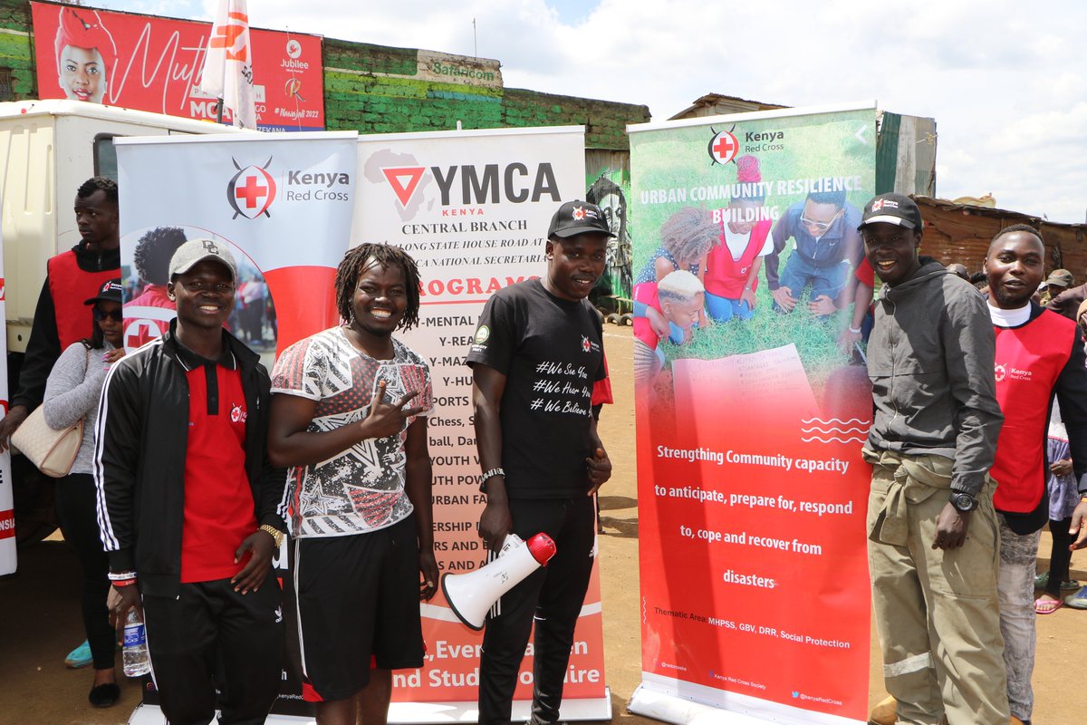 Day 2 of the celebration of the #16daysActivism was successful. In an effort to raise awareness of and spur action against GBV, @KenyaRedCross Nairobi branch organized a community activity today in collaboration with the County Government of Nairobi,