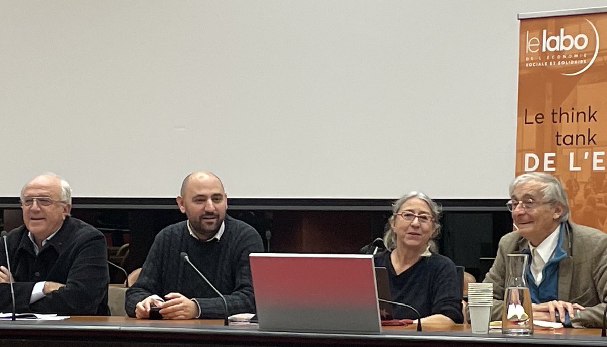 On a débattu cet après-midi de la place de l’économie sociale et solidaire dans l’analyse économique #ESS

Pour Robert Boyer le père de l’école de la régulation, à la faveur des crises en cours : « L’ESS a un large avenir ! »