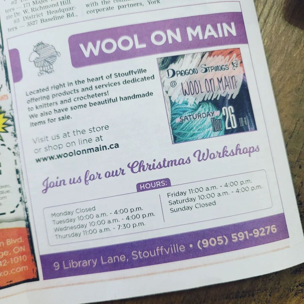 dragonstrings's tweet photo. I'm in the paper!! And for all the right reasons! Come visit this lovely store @woolonmain and poke some yarn from me!! 10-4 today! (Saturday November 26th)
.
#dragon_strings #indiedyer #yarn #treasuresforyourstash #trunkshow #inperson #meetthemaker #squishyarn #popupyarn #d… https://t.co/W0NzKnCUTQ