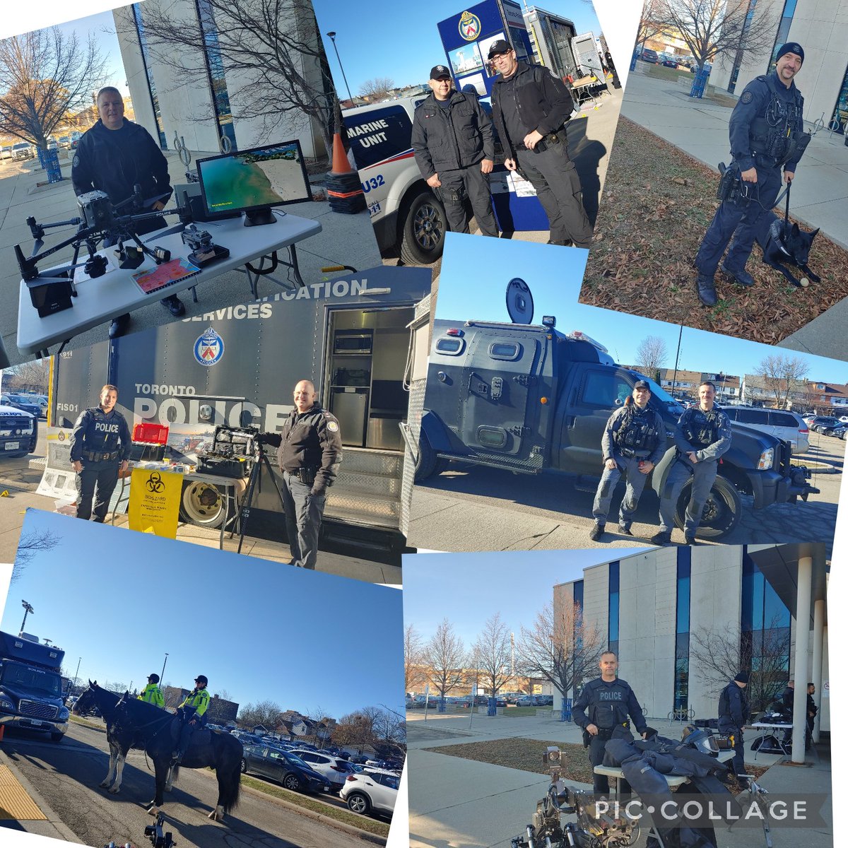 Our specialized units are here at the #recruitment fair. Come have a chat about these exciting areas of #policing you can be part of #careers #jointps <a href="/TPSRecruiting/">Toronto Police Talent Acquisition</a> <a href="/TPSK9/">Toronto Police K9</a> <a href="/TPSMarineUnit/">TPS Marine Unit</a> <a href="/TPSDaveEcklund/">David Ecklund</a> <a href="/tps7606/">Ishmail Musah</a> <a href="/TPS_PSRT/">Public Safety Response Team</a>