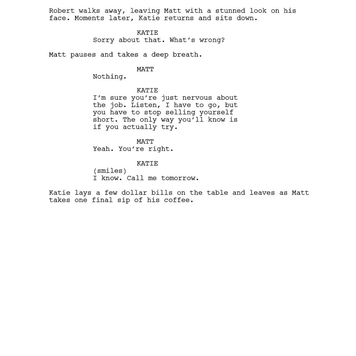 DDiamondFilm's tweet photo. Since we're still working on the final edit of "The Feature," I thought it would be a good idea to share the opening scene in its script form.

Also, a huge thank you to my wife Samantha for helping with the dialogue.

More to come!

#Film #Filmmaking #Filmmakers #IndieFilm https://t.co/ooYIKScajJ