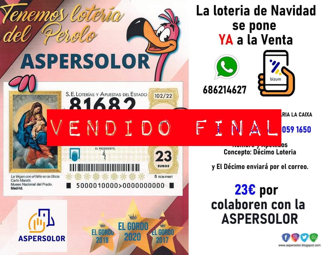 aspersolor's tweet photo. VENDIDO FINAL. 

Gracias de corazón por su colaboración y apoyo a nuestra asociación. https://t.co/0IdZ2tNDMw