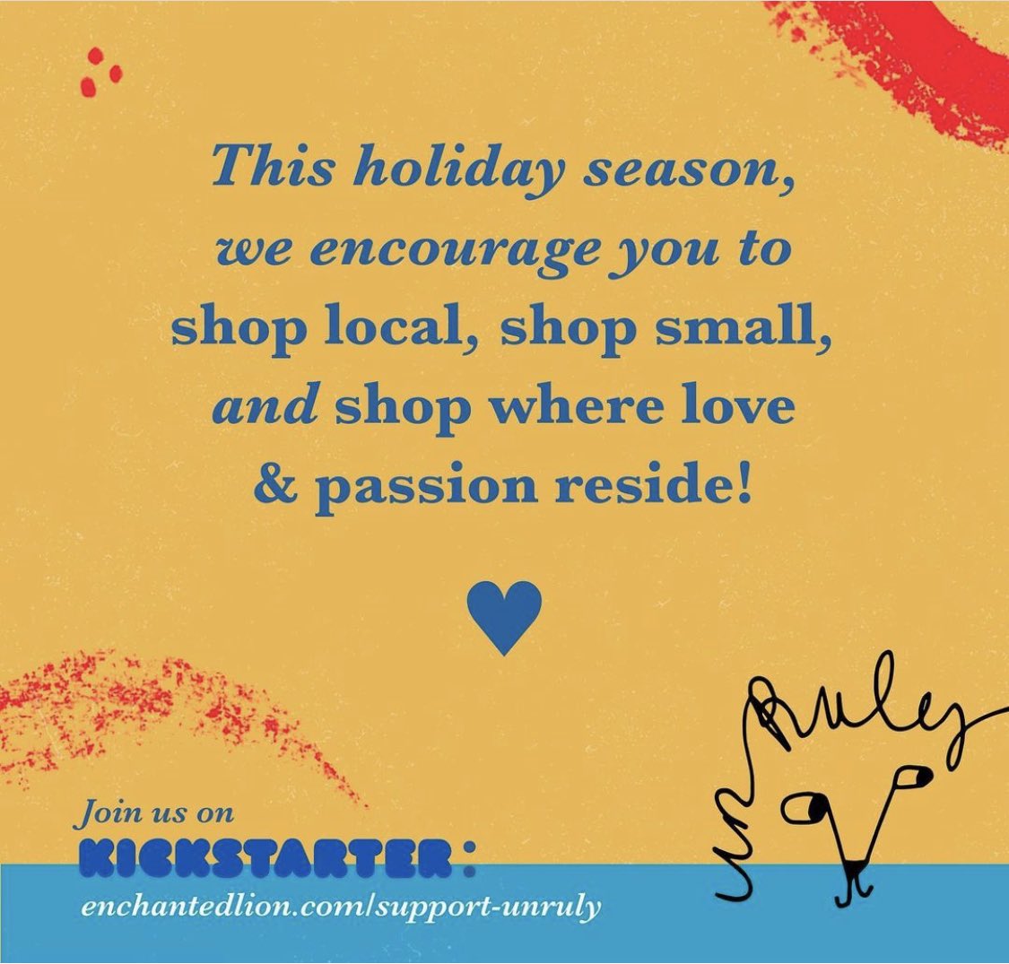 A call today on #SmallBusinessSaturday—& every day beyond—to remember all indies and the sheer vital fact of independence this holiday season, with our enormous thanks, as always, for being our readers & advocates 💛 #shopsmall #shoplocal #shopearly #supportsmallbusiness