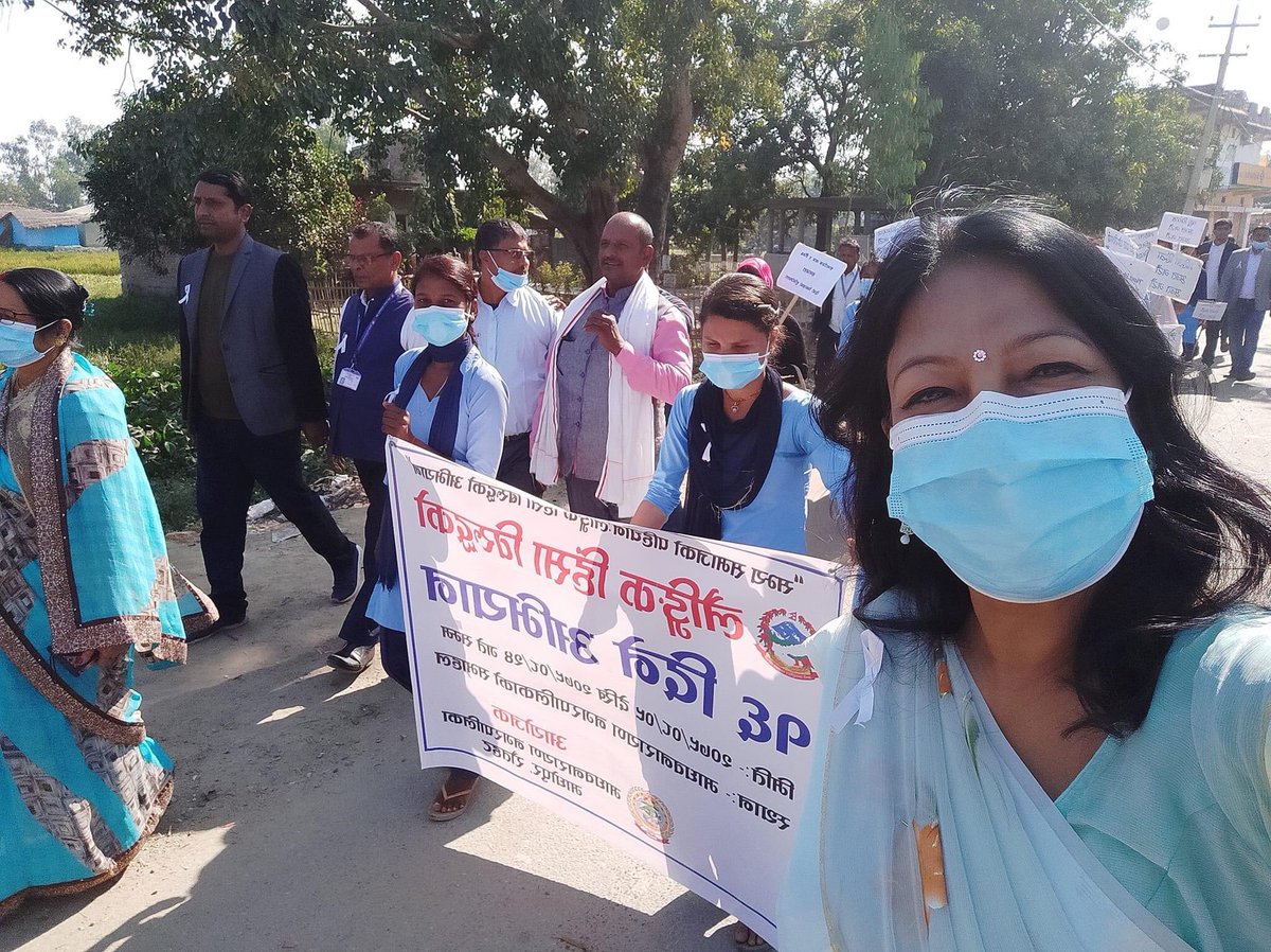 krispi_jas's tweet photo. Madhesh , grassroots and voice against gender based violence ! 
My Upamayor Nani ! My Feminist Mom #womeninleadership 
#16DaysOfActivism #Madhesh #nepal https://t.co/5fYyOrXAOv