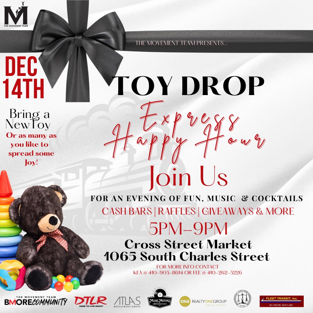 Bring a new Toy and stay for some Fun!