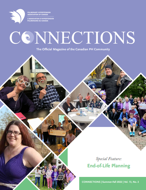 PHACanada's tweet photo. Connections magazine is free for #PH patients and primary #caregivers.

The next issue features information about #AdvanceCarePlanning. We know you will find this issue a great resource!

Subscribe now at https://t.co/0UiCIgxcxW

#LifeInPurple https://t.co/RWDIF5qEku