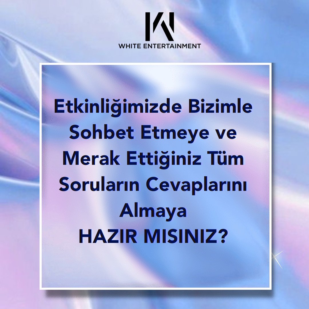 WhiteOrganisat's tweet photo. Etkinliğimizde bizimle sohbet etmeye ve merak ettiğiniz soruların cevaplarını almaya hazır mısınız? 🥳
#woactivity #woetkinlik #eventsofwo #whiteentertainment #kpopparty #eğlence #kpop #birliktebaşladıkbirliktebitiriyoruz #wesöyleşi #wesohbetetkinliği https://t.co/DqFHXBmb87