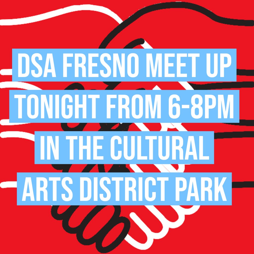 Join us! Also, please consider bringing...⁠
-Friends and family⁠
-Food and drink⁠
and, this month,⁠
-Blankets, umbrellas, and other items for our Mutual Aid Working Group to give to Fresno houseless community members ⁠