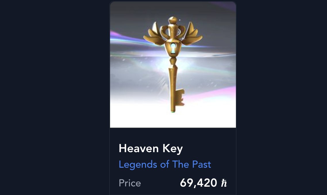 📣 Announcement 📣

The Council noticed that some people were willing to sell their Heaven Key. It is their right, they have won it, it belongs to them.

The Council wonders about the meaning behind this amount .. 😇🤫

Who wants one ? 🔁 x3

<a href="/ZuseMarket/">KH</a>

zuse.market/collection/0.0…