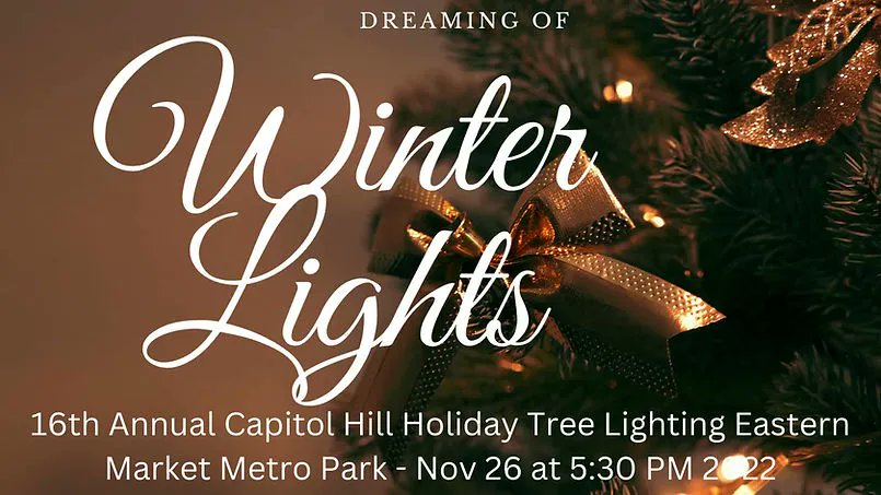 Join us tonight at Eastern Market Metro Plaza (Corner of 7th and D St SE) for the 16th Annual Capitol Hill Christmas Tree Lighting! Our “Men in Blue” will serve hot chocolate and doughnuts while local musical groups perform your favorite holiday carols! buff.ly/3EThDwb