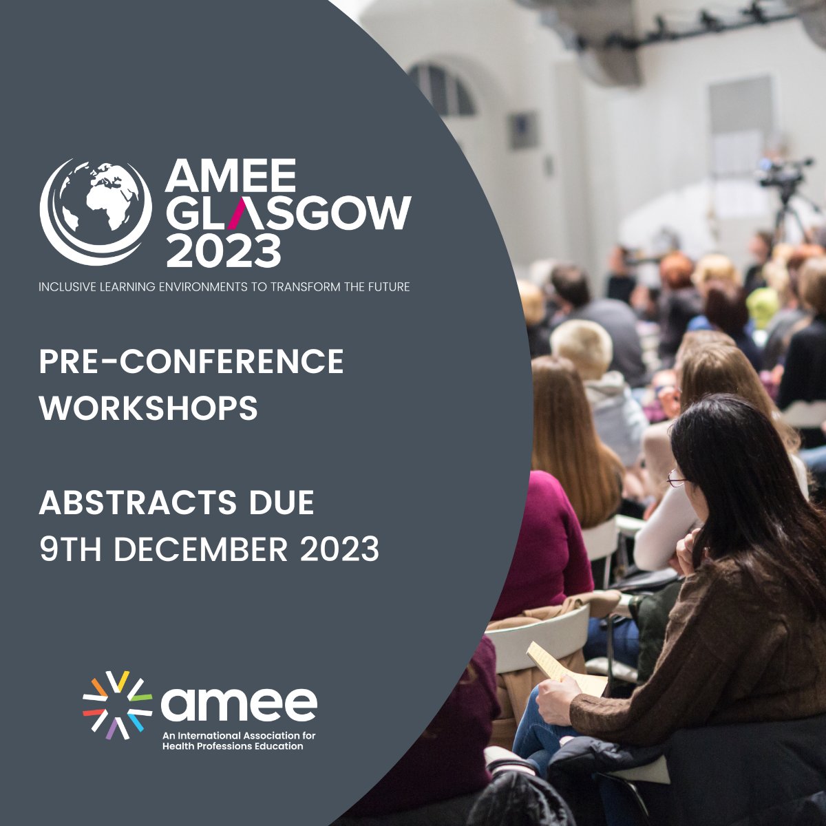 ⭐Pre-conference Workshops Abstracts Reminder⭐ Abstract Submissions Close 9th December For more information: amee.org/AMEE/Conferenc… #AMEE2023 #GLASGOW2023 #ABSTRACTSINVITED