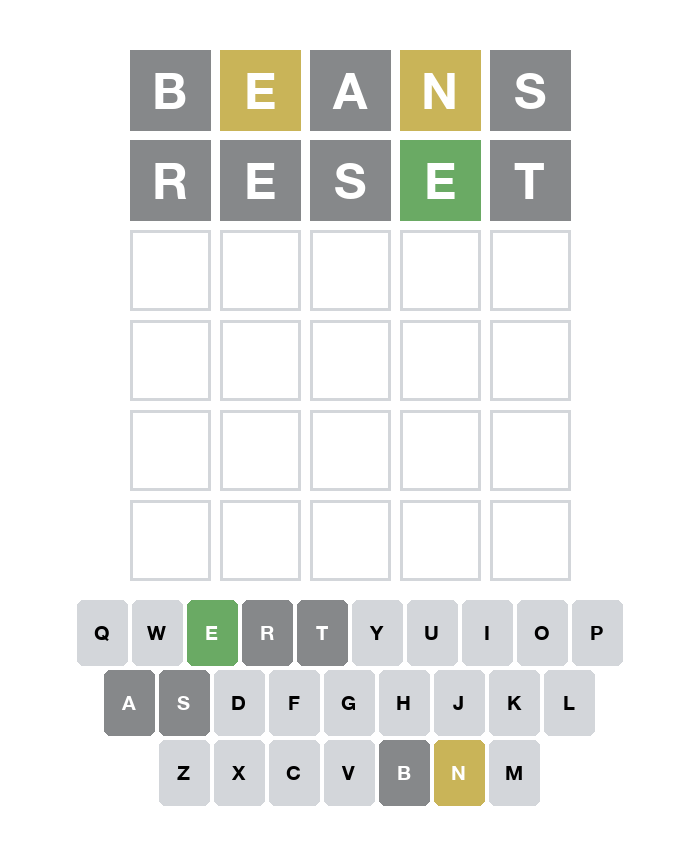 wordle_io's tweet photo. @The_mark_Good Guess 2/6: https://t.co/i2xPn483K7