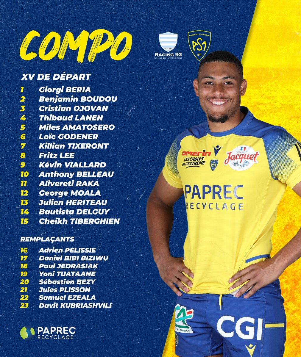 ASMOfficiel's tweet photo. 📢 𝙇𝙖 𝘾𝙤𝙢𝙥𝙤  💛💙

📍Dimanche à 17h au #Racing92
#J11 @top14rugby 

👉 plus d'infos https://t.co/h0w1yDUDVx 
#R92ASM  | #YellowArmy https://t.co/vJEklhRwaZ