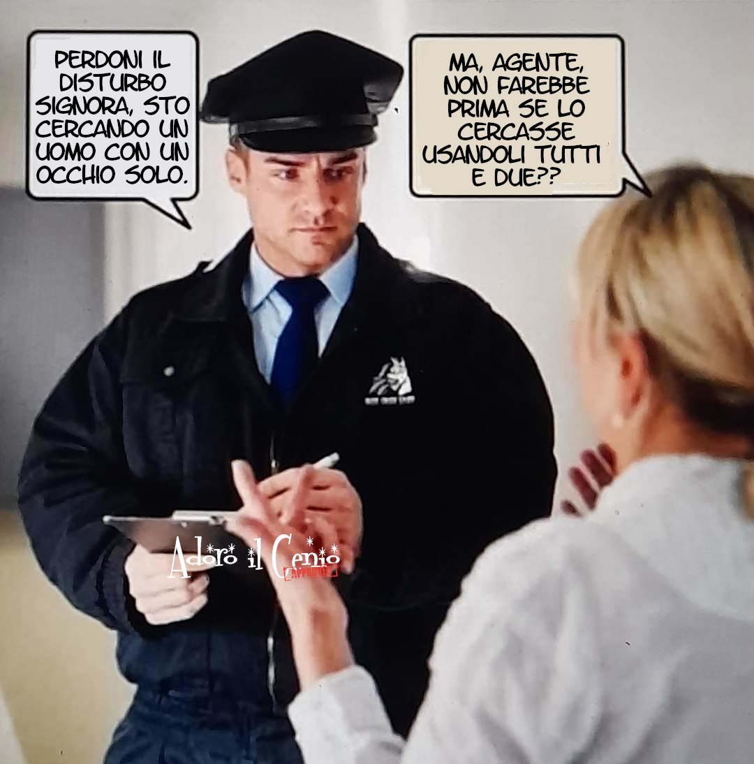 ADORO IL GENIO - OI DIALOGOI

E #Lapalisse che si gira nella tomba.

#adoroilgenio #26novembre #idialoghi #platone #oidialogoi #occhinegliocchi #occhi #polizia #forzedellordine #indagini #misunderstanding #memeitaliani #memeita