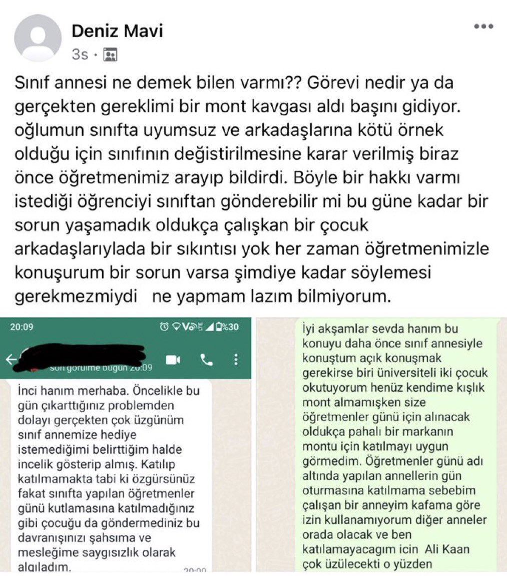 jurnalhabertr's tweet photo. Öğretmenler Günü hediyeleri ve "sınıf anneleri", tartışma konusu olmaya devam ediyor: 

"Kendime kışlık mont alamamışken oğlumun öğretmenine neden pahalı bir marka mont alalım?" https://t.co/9FZvHnfKdK
