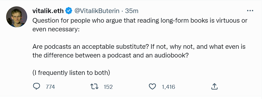 Robert46989257's tweet photo. #crypto #fraud #tether #btc #binance $BUSD
you still early. to lose EVERYTHING.
#havefunstayingpoor #havefunlosingitall
These are the times. Ppl seriously think reading books is not necessary. Even asking/thinking about this. lol
terrible ppl. all around. thats crypto & NFT https://t.co/QGsNABOP6X