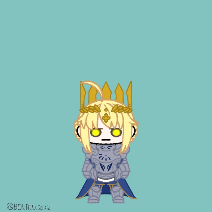 個人的には両肩にアーマーあった方がかっこいい#fgo 