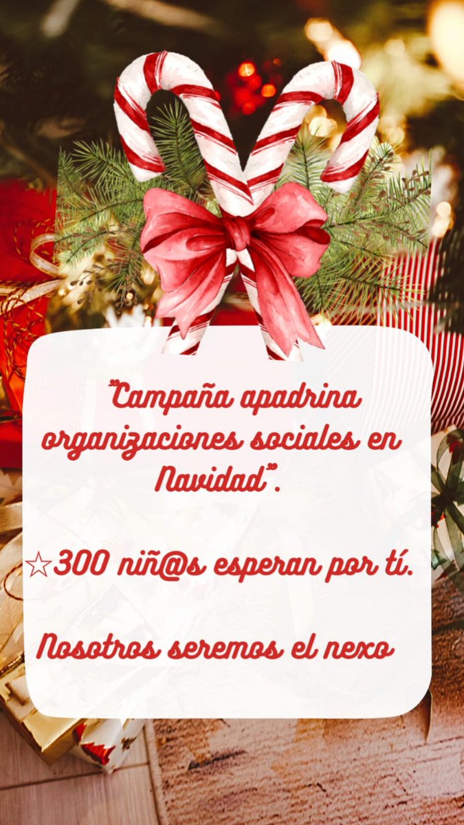 Red_InfanciaOng's tweet photo. Si quieres donar en Navidad, déjanos mensaje con tu N° de teléfono y te devolvemos el llamado para contactarte con alguna organización 🎄🥰
#navidad2022 #navidadchile #NavidadEnFamilia #RedInfanciaChileONG #niñosyniñasfelices #navidadconsentido 
#SomosComunidad #SomosTodos https://t.co/a9xc1IWFYC