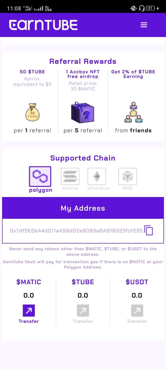 Airdropadapter's tweet photo. earntube airdrop
per refer 5$ EMC token
5refer and get 30$ price of Nft

fallow
@earntubeio 
@Airdropadapter 
retweet this post

sinup link
https://t.co/fKYwaxOqNr https://t.co/YzxUGH7HK5