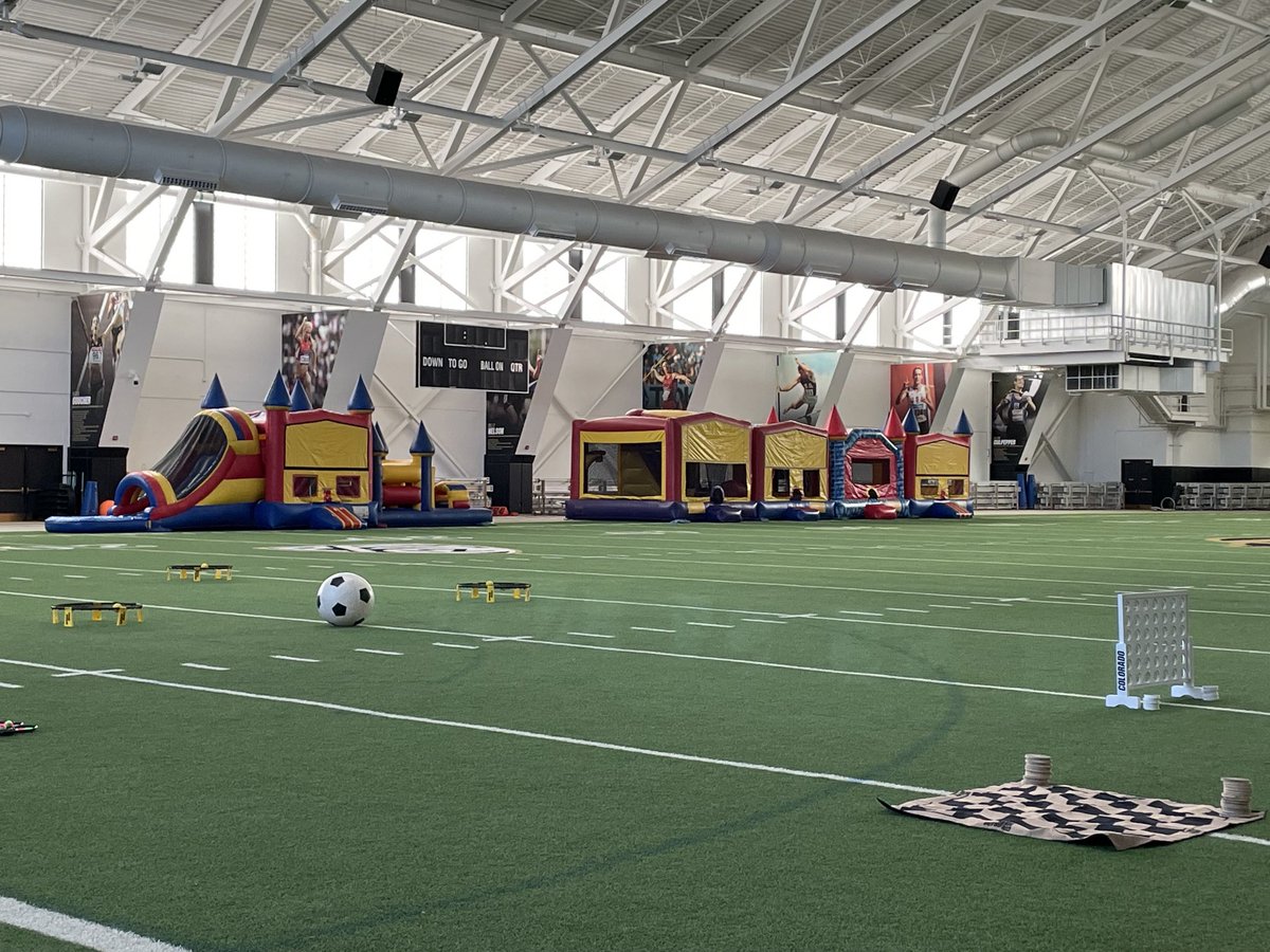 Kids! Join us in the Chip’s Kids Club Area in the IPF at 12pm before ⁦<a href="/CUBuffsFootball/">Colorado Buffaloes Football</a>⁩ game for inflatables, games, football toss and more! Area is free and open through halftime. #GoBuffs!