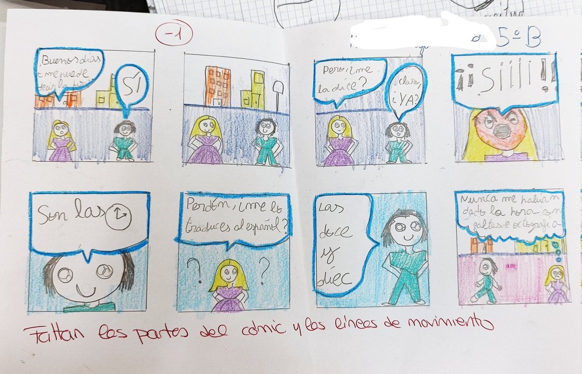 ardid_silvia's tweet photo. Así, de esta forma tan pedagógica, estimulan los docentes de nuestro sistema educativo a los niños de 10 años. Nota final del cómic -1. Sí un niño, es capaz de dibujar, pintar, decorar y salir airoso con una nota del estilo -1...es un verdadero crack. https://t.co/FMt3NWG826