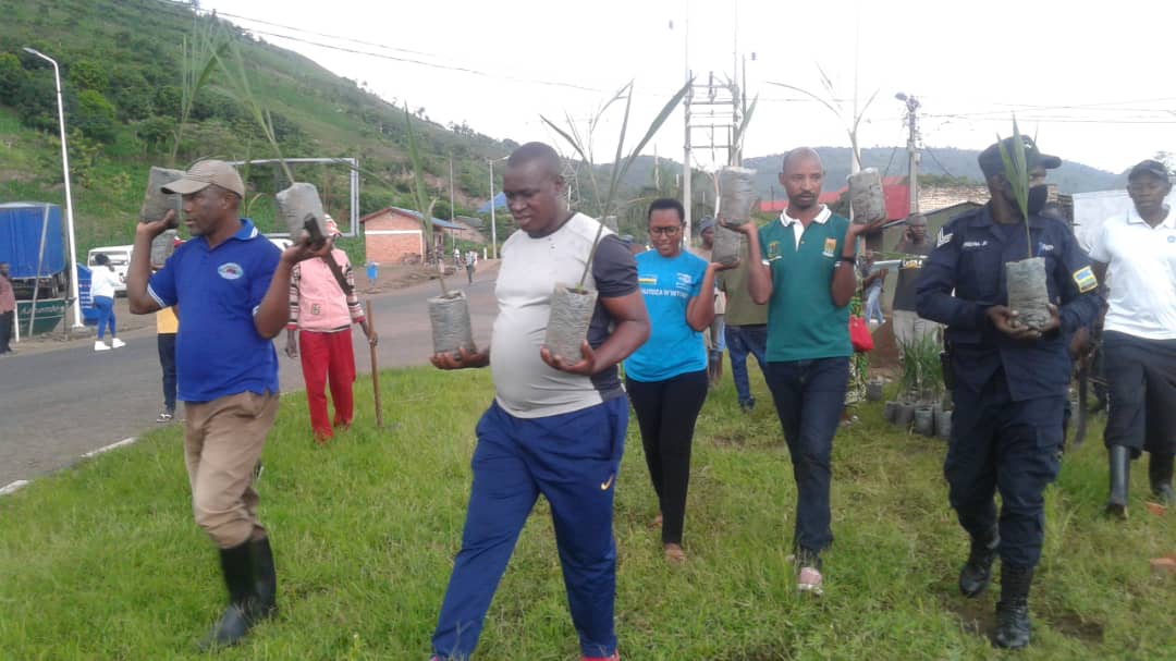BugaramaS's tweet photo. Muri #Campaign ya @BugaramaS #Icyeye #Itekanye&amp; #Ikungahaye, Abaturage,Abayobozi &amp;Inzego z'Umutekano (RDF,RNP&amp;DASSO)twateye imikindo 653 hirya no hino mu mujyi. ES @nsengivet12 yakanguriye abaturage gukomeza kwita ku Isuku n'Umutekano @DrKibiriga @HabitegekoFran1 @RwandaLocalGov https://t.co/AgAQjoWaJs