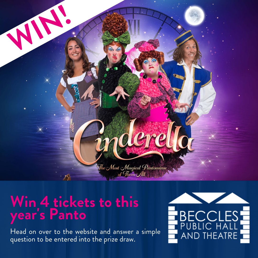 Have you entered for you chance to win 4 tickets to this year's Panto at Beccles Public Hall and Theatre? 

There's still time! 
Head on over to becclespublichall.co.uk/win and enter a very easy question. 

Good luck.