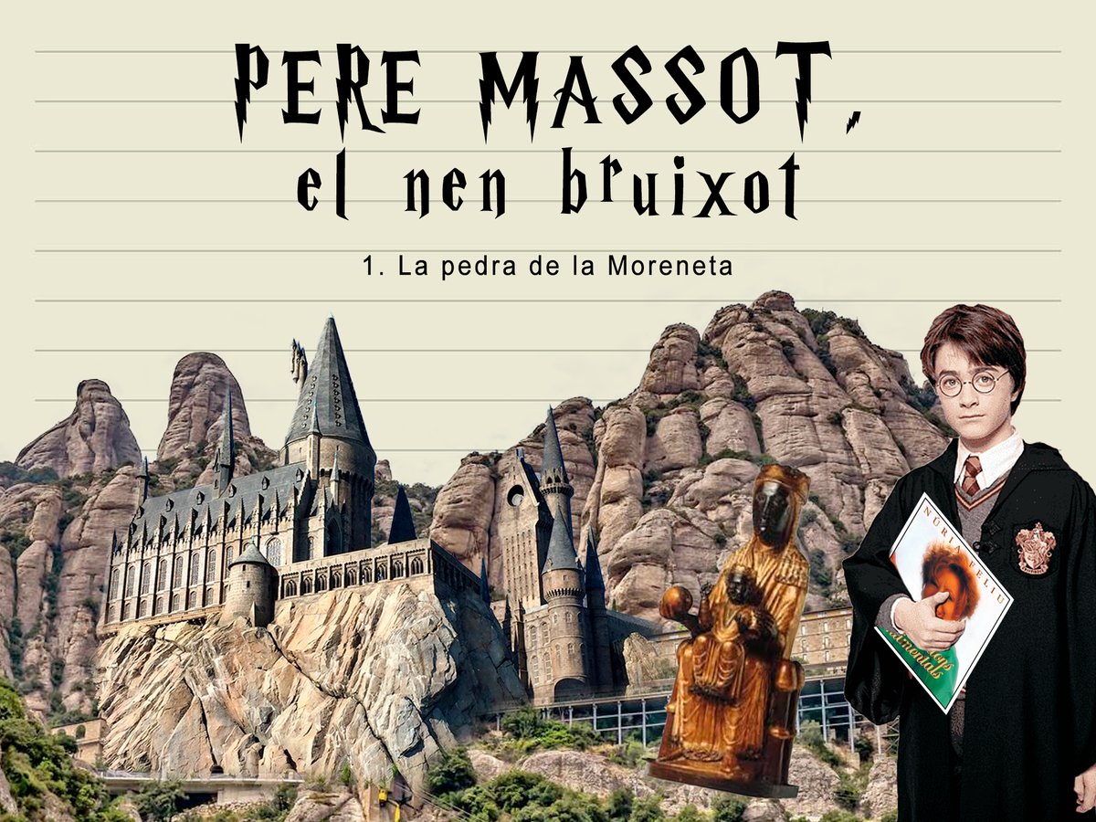 Us heu parat a pensar mai com seria Harry Potter a Catalunya? On estaria Hogwarts? Com s'adaptaria a la nostra cultura? Bé doncs, deixeu-vos de preguntar i sigueu benvinguts i benvingudes a... PERE MASSOT, EL NEN BRUIXOT: Part 1, La pedra de la Moreneta