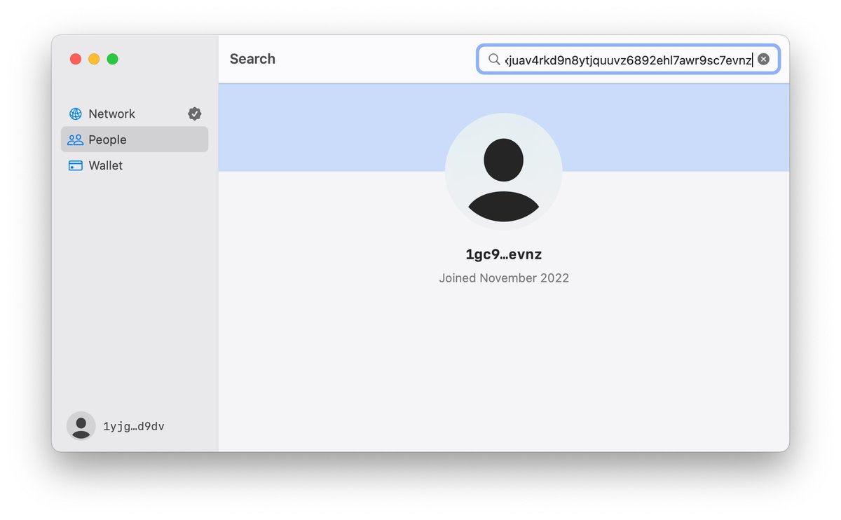keyspace_app's tweet image. New in 1.0.7: DID search!

You can now view the profile for any #chia decentralized identifier. Search in the app or open a did:chia URL.