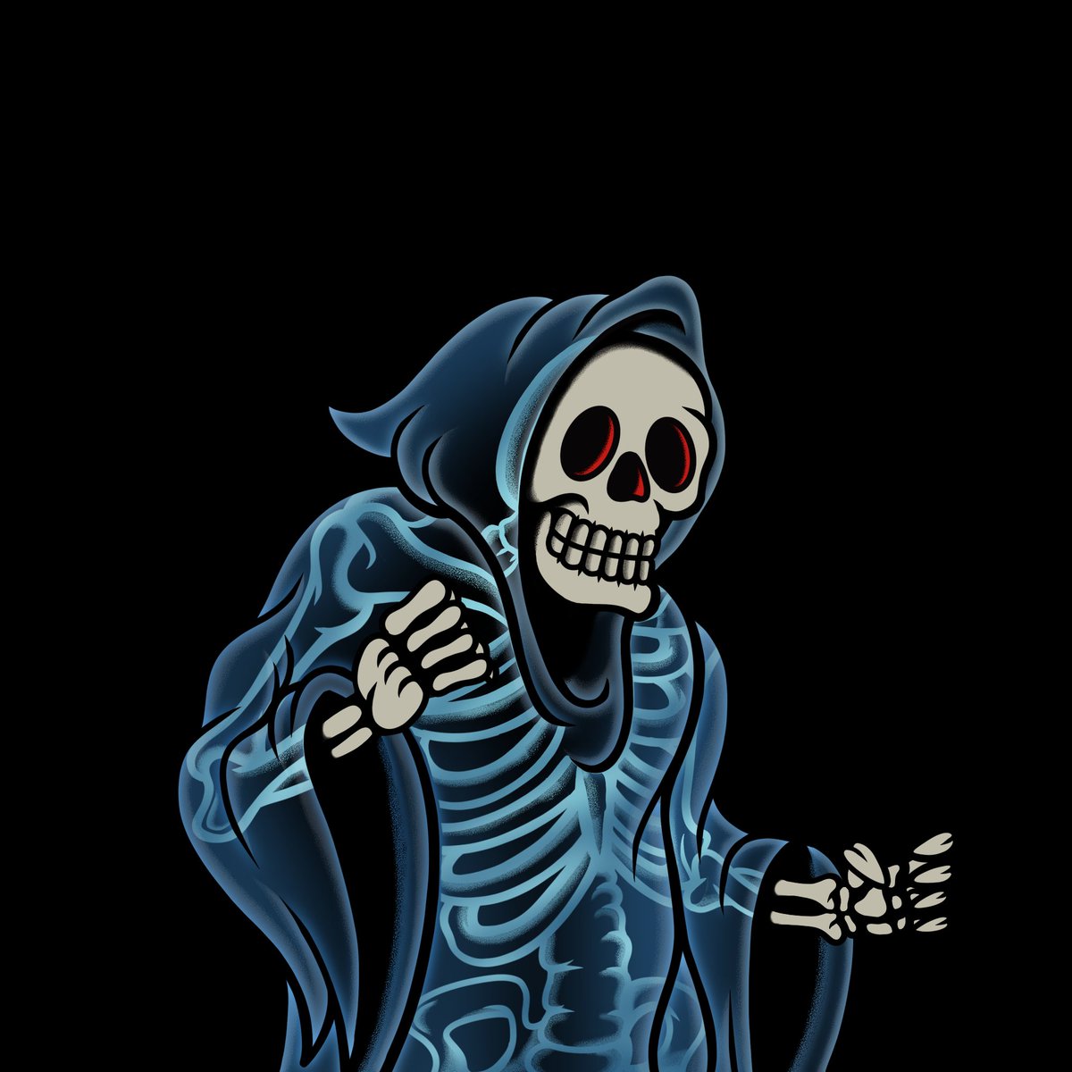 NotTodayClub's tweet photo. New Cloak Trait:
X-Ray🩻

Exclusively available in Volume 2 🌴
Coming Soon...💀
#ReaperMadness
#NTCVol2 https://t.co/8iUrhMXQCW