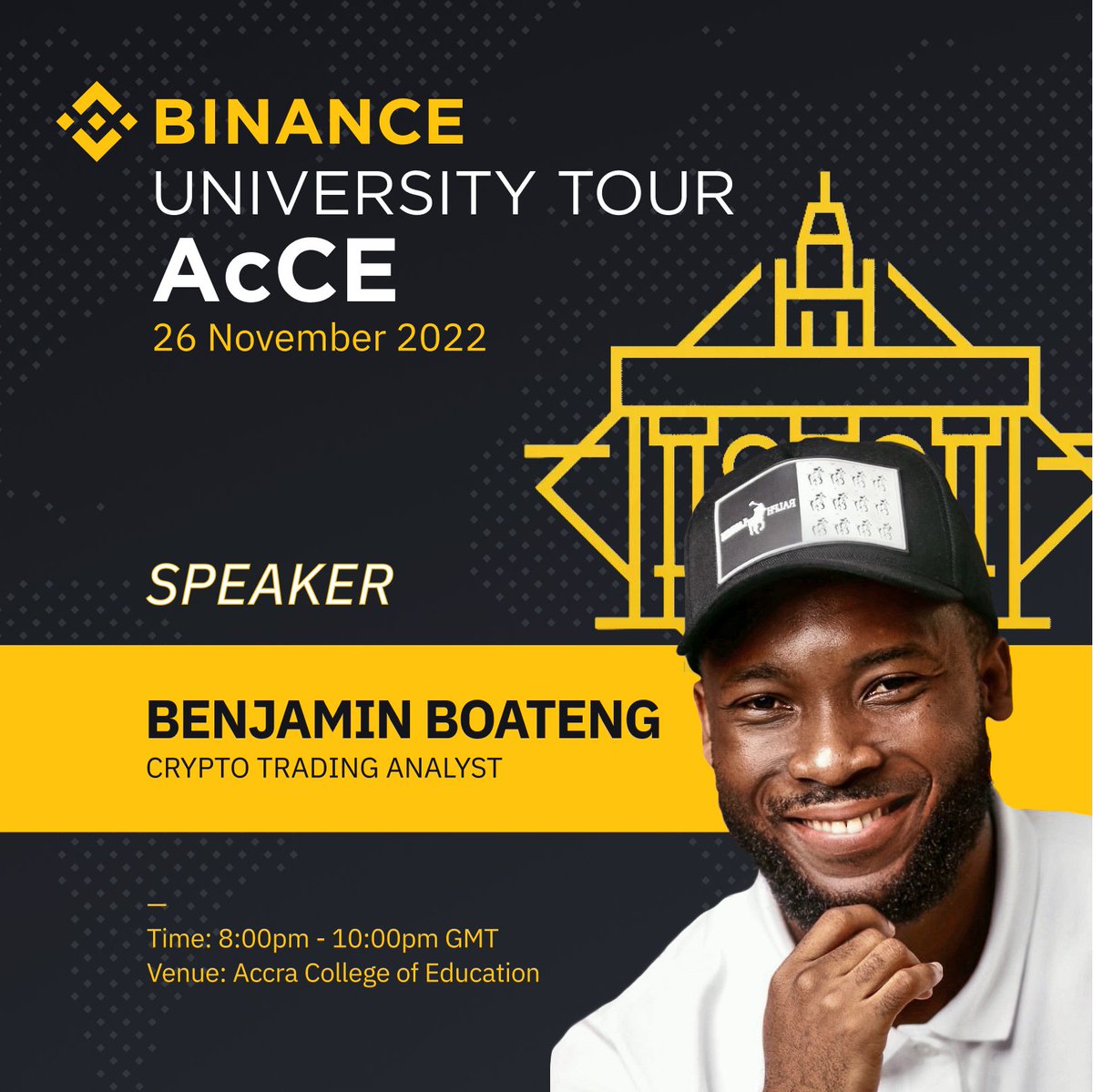 finautho's tweet photo. Happening tonight at Accra College of Education. Another opportunity to do what I love❤️ #Blockchain &amp; #crypto education🥳
 #BinanceMeetupACCE

📅26th November
⏰8PM GMT

Lots of giveaways to be won🎁

Register here👉 https://t.co/2ii0UuEAUx https://t.co/WXAb6f2f6Q