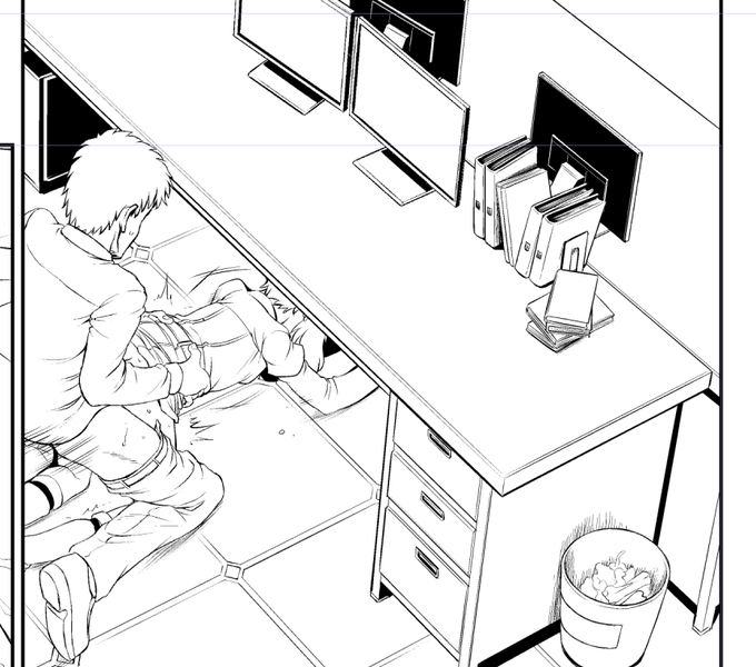 11/24
進捗遅し!
今日はまた机描いてました 