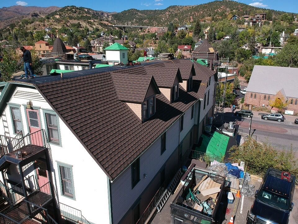 Divine Roofing understands that emergencies can happen at any time. If you need emergency roof tarping, we are always available divineroofinginc.com #coloradosprings #roofingcompany #bestroofingcompany #roofinginspection #commercialroofing #roofinstallation #shingleroofing