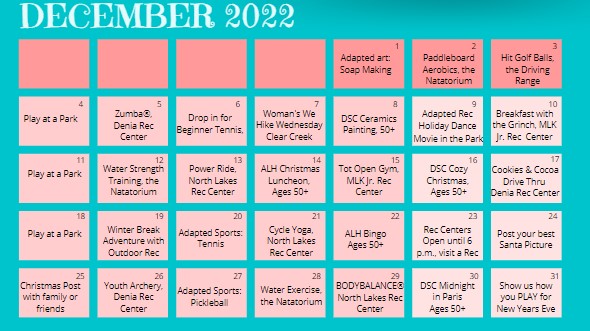 dentonparks's tweet image. This season get out and PLAY with Denton Parks and Recreation! Then, snap a picture and share it for a chance to win a prize using our #tistheseasontoPLAY throughout the month of December!