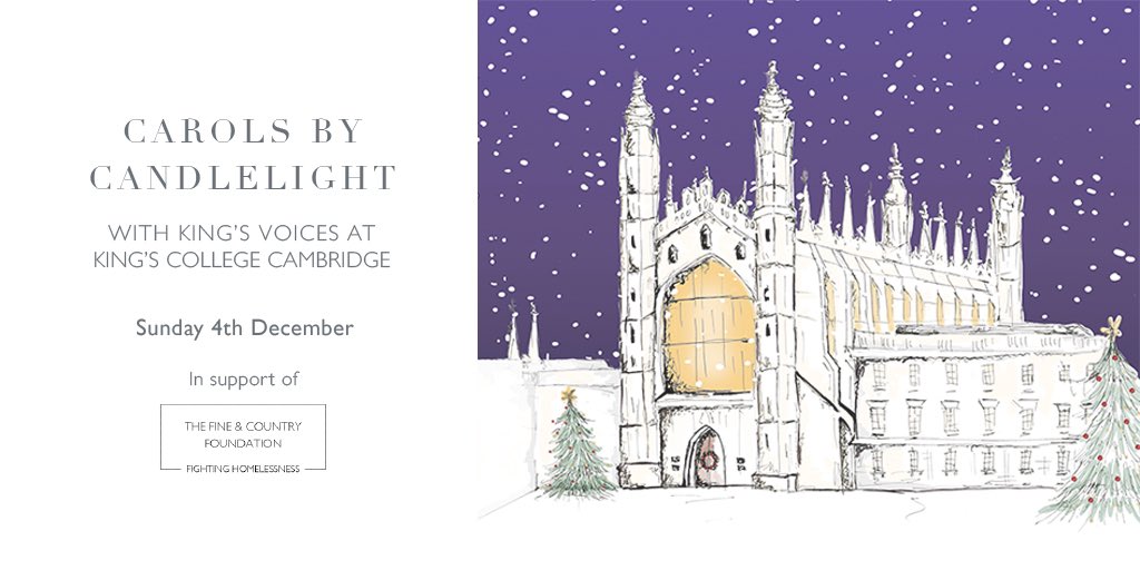 On 4th December, @FandCFoundation will be hosting the annual Carols. With an unmissable #carol concert in beautiful surroundings, the festive spirit will be bigger and brighter than ever this year. Book tickets here >> lnkd.in/eJtR8tMy #fineandcountry #cambridgecollege