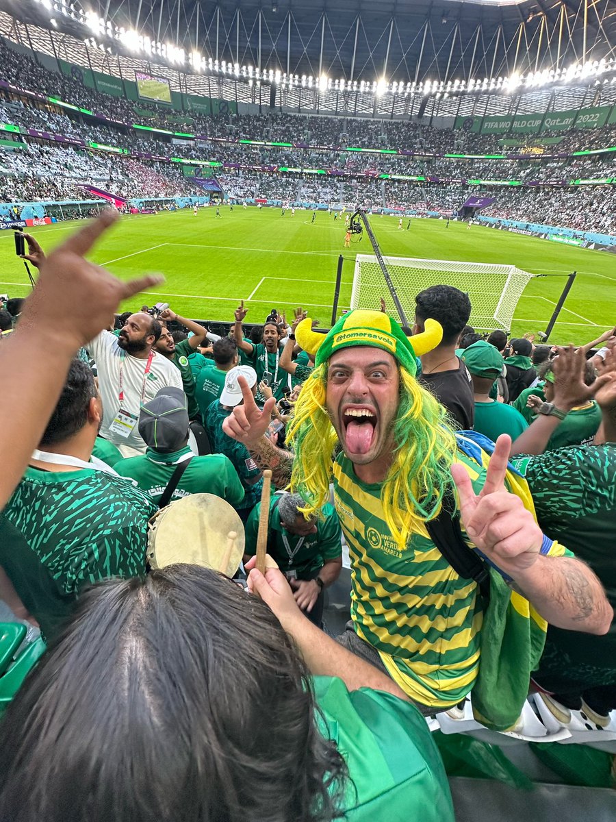 Abracei essa torcida com todo o coração… 💚🇸🇦