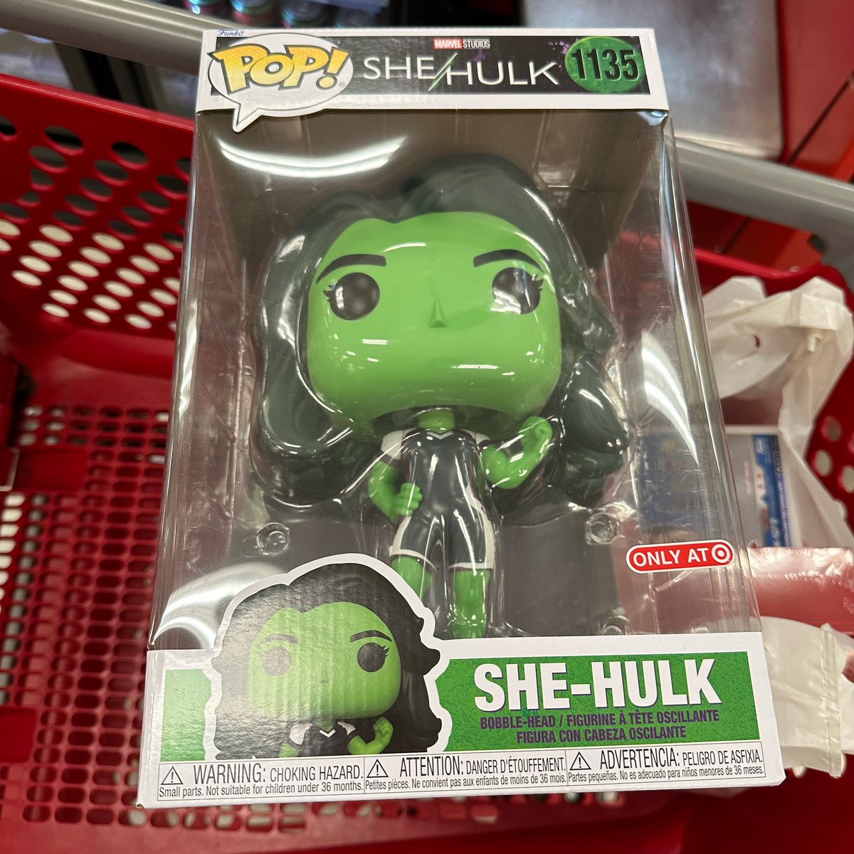 Target exclusive 10” She-Hulk is hitting stores! . DPCI: 323-01-7306 TCIN: 86282888 Credit: Charlie F. #Marvel #SheHulk #Funko #FunkoPop #FunkoPopVinyl #Pop #PopVinyl #Collectibles #Collectible #DisTrackers #DisneyPlus
