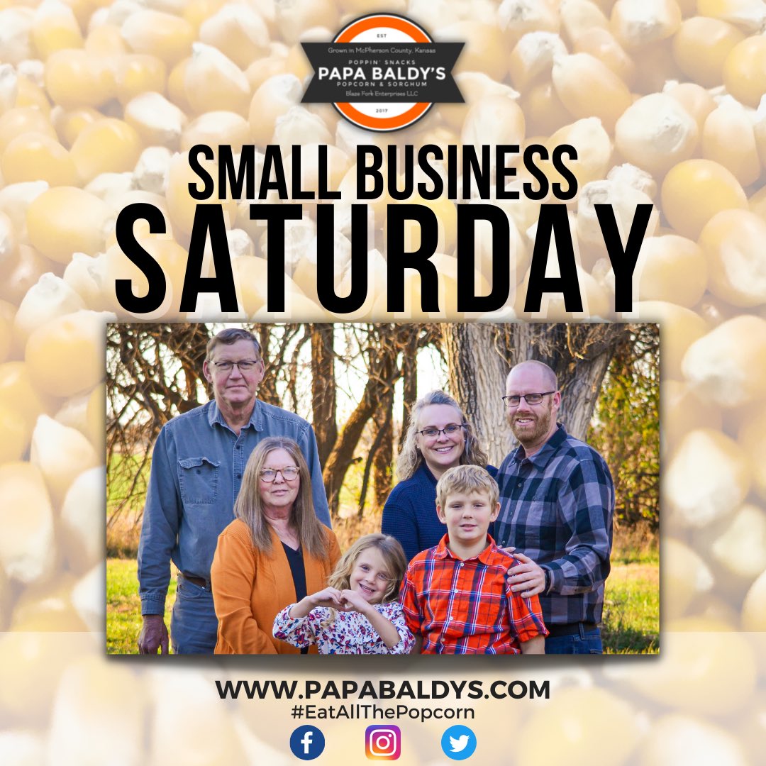 PapaBaldys's tweet photo. 📣IT’S POPCORN TIME with @PapaBaldys Jumbo Mushroom Popcorn!
💥FREE SHIPPING💥 on orders of $25 or more at https://t.co/EEecbwYx0F
Beat the holiday rush—It’s time to get POPPIN’ with Papa Baldy’s!
🌽💥🍿 #EatAllThePopcorn #PapaBaldys #snacklocal #popcorn #smallbizsaturday https://t.co/W6hLc0V8Sa
