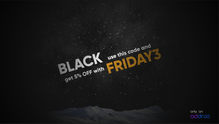 AddnIO's tweet photo. Get 5% until Monday thanks to the code FRIDAY3, only on https://t.co/GHfYH4qNk3 https://t.co/7nQtD2Uia8