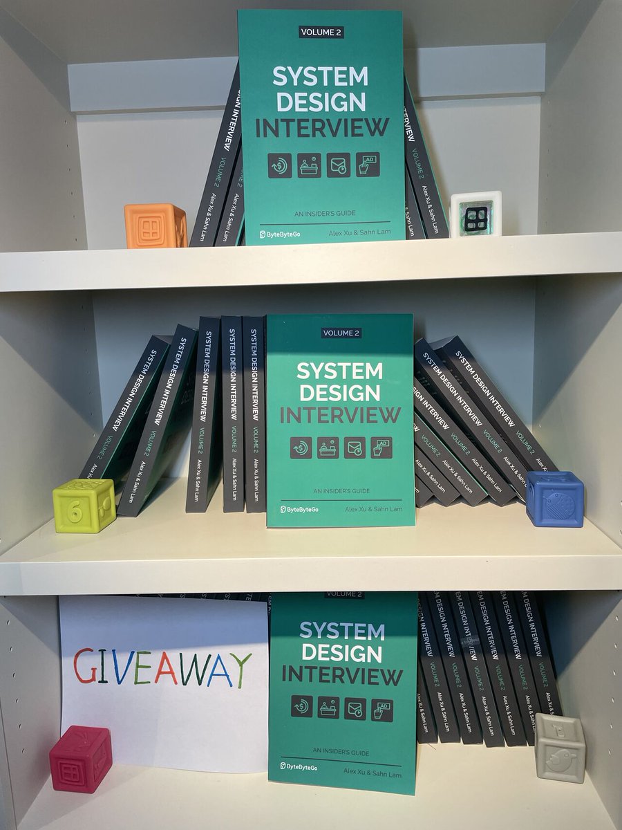 Alex Xu (@alexxubyte) on Twitter photo ๐THANKSGIVING GIVEAWAY๐
โฐ Last 24 hours to enter
๐น10 signed books
๐น90 free passes to the online course (content of vol1 + vol2 + vol3 coming in 2023)
๐๐จ๐ฐ ๐ญ๐จ ๐ฉ๐๐ซ๐ญ๐ข๐๐ข๐ฉ๐๐ญ๐:
โ
Follow
โ
Like & Retweet
โ
Subscribe to free newsletter: blog.bytebytego.com ๐THANKSGIVING GIVEAWAY๐
โฐ Last 24 hours to enter
๐น10 signed books
๐น90 free passes to the online course (content of vol1 + vol2 + vol3 coming in 2023)
๐๐จ๐ฐ ๐ญ๐จ ๐ฉ๐๐ซ๐ญ๐ข๐๐ข๐ฉ๐๐ญ๐:
โ
Follow
โ
Like & Retweet
โ
Subscribe to free newsletter: blog.bytebytego.com