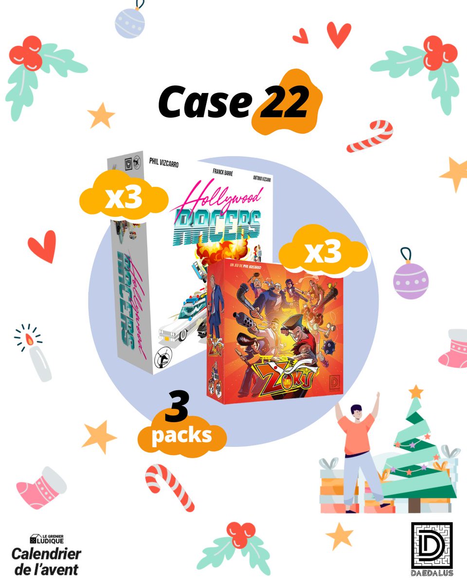 GrenierLudique's tweet photo. 🔴 #CalendrierDuGrenier | Case 22

🎁 À gagner : 1 Pack des 2 jeux
➡️ RT + Follow 
@GrenierLudique

✅ TAS le 25/12/22 (#Concours sur FB et IG également) 

Ouvert à 🇫🇷 &amp; 🇧🇪
#jds #JeuConcours #j2s #bgg #concours #Zoku #HollywoodRacers https://t.co/I0X6zqvHQs